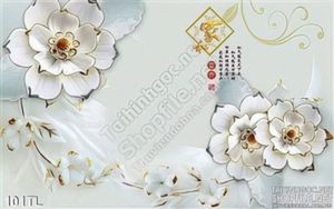 Tranh lụa 3D giả ngọc  đẹp độc đáo