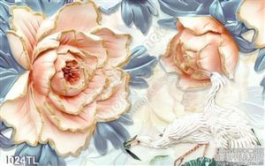 Tranh lụa 3D hoa mẫu đơn mới nhất hiện nay