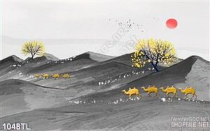 Tranh lụa 3D nghệ thuật trang trí phòng đẹp