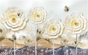 Tranh lụa 3D hoa hồng trang trí đẹp nhất