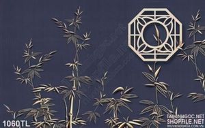 Tranh lụa 3D bình hoa trang trí