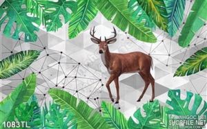 Tranh hươu trang trí treo tường đẹp