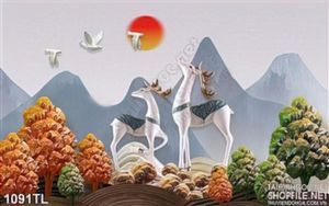 Tranh lụa 3D bình hoa trang trí