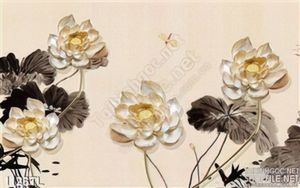 Tranh hoa Sen trang trí gạch đẹp nhất
