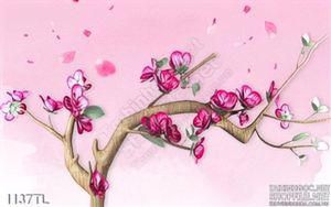 Tranh hoa hồng trang trí dán tường
