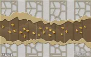 Tranh decor hoa văn tường