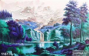 Tranh sơn dầu phong cảnh nhiên nhiên treo tường