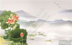 Tranh hoa sen trang trí treo tường