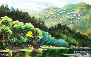 Tranh sơn dầu phong thủy đẹp độc đáo