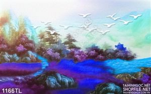 Tranh sơn dầu nghệ thuật trang trí phòng khách