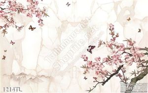 Tranh hoa đào mùa xuân trang trí treo tường