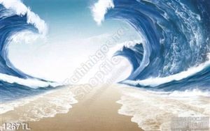 Tranh sóng biển trang trí treo tường đẹp
