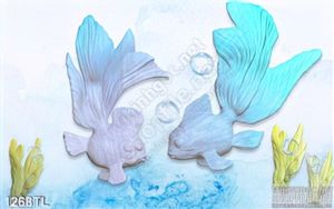 Tranh giả ngọc cá phong thủy đẹp