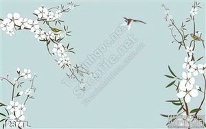 Tranh chim én và hoa mới nhất