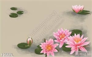 Tranh hoa Sen trang trí phòng khách đẹp