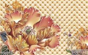Tranh hoa mẫu đơn vàng đẹp nhất