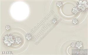 Tranh lụa 3D hoa trang trí treo tường đẹp