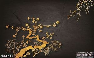 Tranh hoa mai kim tiền mới nhất