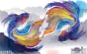 Tranh cá nghệ thuật treo tường phòng khách
