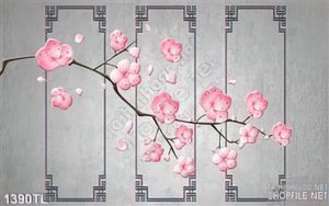 Tranh hoa đào trang trí treo tường