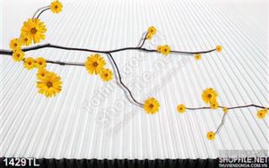 Tranh lụa hoa trang trí phòng khách