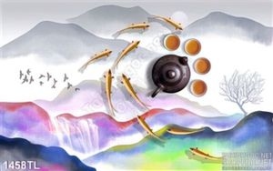 Tranh cá nghệ thuật trang trí tường hiện đại