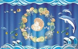 Tranh cá heo trang trí phòng trẻ em