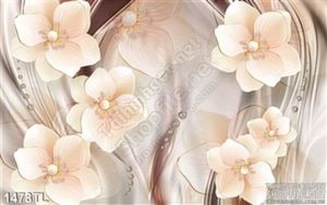 Tranh lụa 3D hoa màu xuân trang trí đẹp