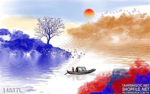 Tranh màu nước hiaanj đại treo tường đẹp