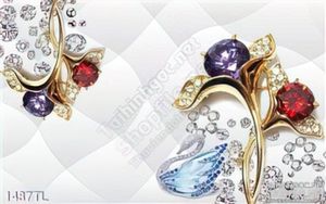 Tranh lụa 3D kim cương trang trí tường đẹp