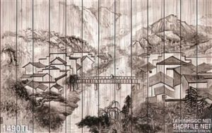 Tranh thư pháp phong cảnh đẹp