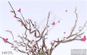 Tranh hoa đào trang trí treo tường