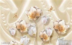 Tranh lụa 3D hoa mới nhất hiện nay