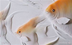 Tranh lụa 3D cá điêu khắc đẹp nhất