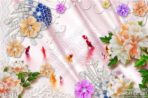 Tranh lụa 3D giả ngọc treo tường đẹp