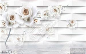 Tranh 3D hoa hồng đẹp trang trí phòng ngủ