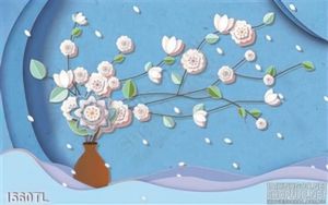 Tranh hoa đào trang trí tường độc đáo