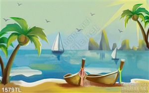 Tranh biển trang trí phòng trẻ em