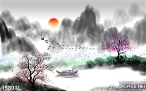 Tranh thư pháp phong thủy đẹp trang trí phòng khách