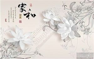 Tranh lụa 3D hoa trang trí tường đẹp