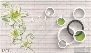 Tranh lụa 3D hoa trang trí phòng khách