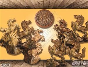 Tranh lụa 3D mã đáo thành công