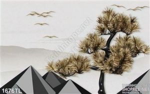 Tranh cây Tùng trang trí phòng ngủ