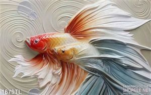 Tranh điêu khắc cá đá nghệ thuật