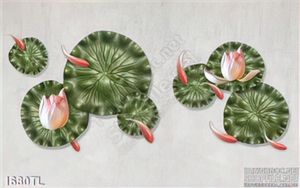 Tranh điêu khắc hoa Sen cá chép nổi