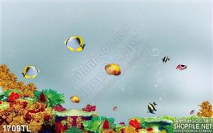 Tranh cá đại dương trang trí phòng ngủ cho bé