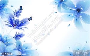 Tranh hoa trang trí tường phòng khách