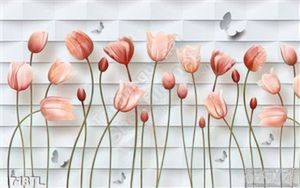 Tranh hoa tulip trang trí tường phòng khách