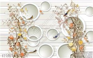 Tranh 3D chim én dán tường mới nhất hiện nay