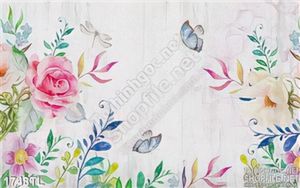 Tranh hoa nghệ thuật trang trí dán tường